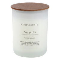 Aromascape Candle, Almond Vanilla, Serenity, 1 Each