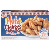 Hola Churros! Pastry Snack, Cinnamon Sugar, Double Twisted, 8 Ounce