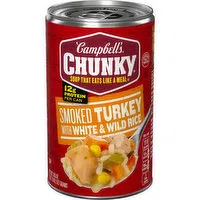 Campbell's® Chunky® Smoked Turkey with White and Wild Rice Soup, 18.6 Ounce