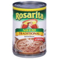 Rosarita Refried Beans, No Fat, Traditional, 16 Ounce