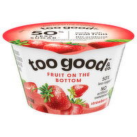 Too Good & Co. Yogurt, Low Fat, Strawberry, Fruit on the Bottom, 5.3 Ounce