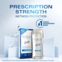 Secret Clinical Strength Clinical Strength Invisible Solid Antiperspirant and Deodorant, Completely Clean, 2.6 oz, 2.6 Ounce