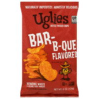 Uglies Kettle Potato Chips, Bar-B-Que Flavored, 6 Ounce