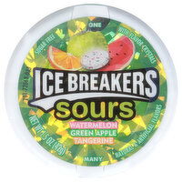 Ice Breakers Sours Mints, Sugar Free, Watermelon/Green Apple/Tangerine, 1.5 Ounce