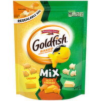 Pepperidge Farm® Goldfish® Mix Cheddar + Zesty Cheddar + Parmesan Crackers, 11 Ounce