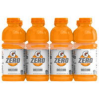 Gatorade Zero Thirst Quencher, Zero Sugar, Orange, 8 Each