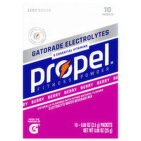Propel Zero Sugar Berry Electrolyte Water Beverage Mix, 10 Each