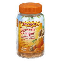 Emergen C Turmeric & Ginger, Citrus Ginger, 36 Each