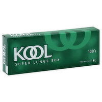 Kool Cigarettes, True Menthol, Super Longs, 100's, Box, 200 Each