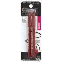 maybelline Expert Wear Twin Eye & Brow Pencil, Velvet Black 101, 2 Each