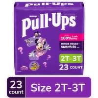 Pull-Ups Girls' 2T-3T (16-34 lbs) Disney Junior Minnie Training Pants, 23 Each
