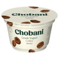 Chobani Yogurt, Reduced Fat, Greek, Blended, Coffee, 5.3 Ounce