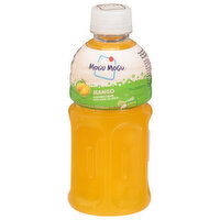 Mogu Mogu Flavored Drink, with Nata de Coco, Mango, 10.82 Fluid ounce