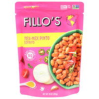 Fillos Beans and Sofrito, Tex-Mex Pinto, Medium, 10 Ounce