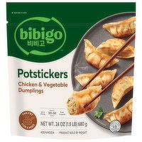 Bibigo Potstickers, Chicken & Vegetable Dumplings, 24 Ounce