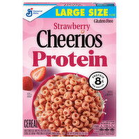 Cheerios Cereal, Strawberry, Large Size, 11.2 Ounce