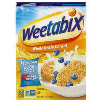 Weetabix Cereal, Whole Grain, 14 Ounce