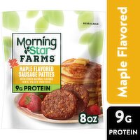 MorningStar Farms Plant Based Sausage Patties, Maple Flavored, 8 Ounce