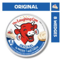 The Laughing Cow Creamy Original Spreadable Cheese Wedges, 8 Each