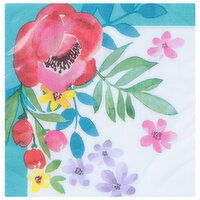 Party Creations Napkins, Spring Poppies, 2-Ply, 16 Each