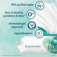 Pampers AquaPure Sensitive Baby Wipes 2X Pop-Top, 112 Each