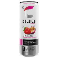 Celsius Live Fit Energy Drink, Sparkling, Strawberry Passionfruit, 12 Fluid ounce