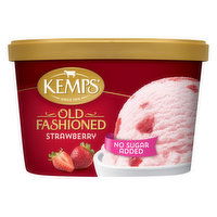 Kemps No Sugar Added Old Fashioned Strawberry Reduced Fat Ice Cream, 48 Ounce