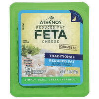 Athenos Reduced Fat Crumbled Feta Cheese, 3.5 Ounce
