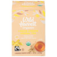 Wild Harvest Organic Lemon Ginger Herbal Tea, 16 Each