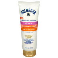 Gold Bond Age Renew Antioxidant Defense Body & Face Lotion, 8 Ounce