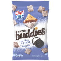 Chex Mix Muddy Buddies Chex Snack, Coated, Cookies & Cream, 9 Ounce