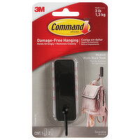 Command Hook, Matte Black, Medium, 1 Each