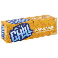 Super Chill Soda, Orange, 12 Each