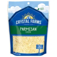 Crystal Farms Cheese, Parmesan, Finely Shredded, 5.5 Ounce