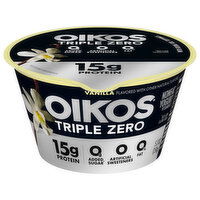 Oikos Triple Zero Yogurt, Nonfat, Vanilla, 5.3 Ounce