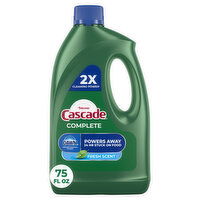 Cascade Complete Dish Detergent Liquid Gel, Fresh, 75 Fluid ounce