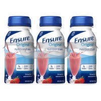 Ensure Nutrition Shake, Strawberry, Original, 6 Each