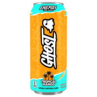 Ghost Zero Sugar Tropical Mango Energy Drink, 16 Fluid ounce