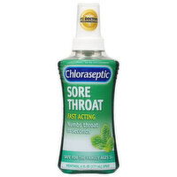 Chloraseptic Sore Throat, Menthol, Spray, 6 Fluid ounce