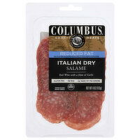 Columbus Salame, Reduced Fat, Italian Dry, 4 Ounce