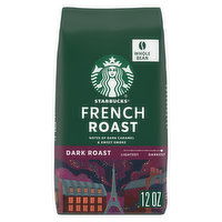 Starbucks Whole Bean Coffee, French Roast, Dark Roast, 12 Ounce