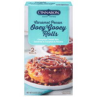 Cinnabon Ooey Gooey Rolls, Caramel Pecan, 2 Each