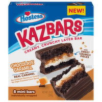 Hostess Kazbars Bars, Chocolate Caramel, Mini, 8 Each