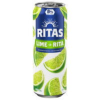 Ritas Sparkling Margarita, Lime-A-Rita, 25 Fluid ounce