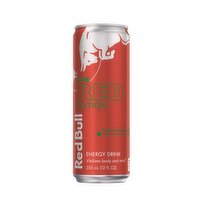 Red Bull Red Edition Energy Drink, Watermelon, 114mg Caffeine, 12 Fluid ounce