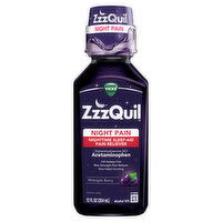 Vicks Vicks ZzzQuil Nighttime Sleep Aid Liquid, Diphenhydramine HCI, Over-the-Counter Medicine, Warming Berry Flavored, 2x12 Oz, 24 Fluid ounce