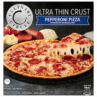 Culinary Circle Ultra Thin Crust Pepperoni Pizza, 14.2 Ounce