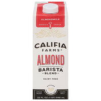 Califia Farms Almondmilk, Barista Blend, 32 Fluid ounce