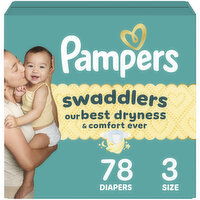 Pampers Swaddlers Diaper Size 3, 78 Each