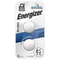 Energizer 2016 3V Lithium Batteries, 2 Each